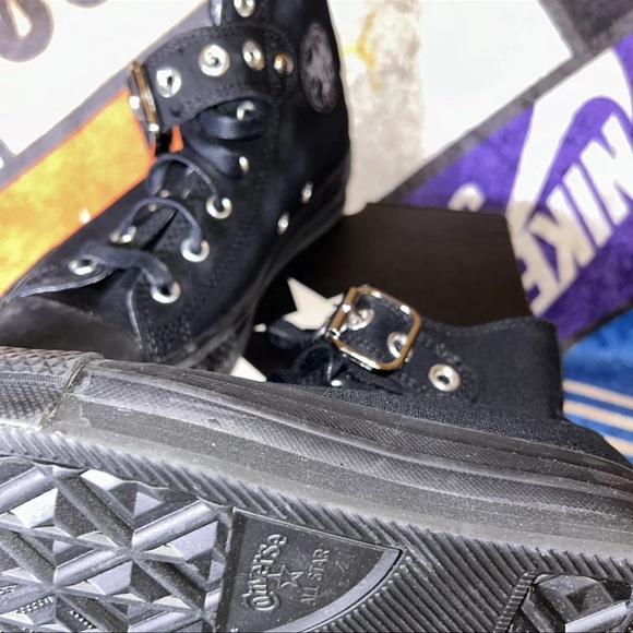 Converse Chuck Taylor All Star Eva Lift Meta‎ Noir Size 7 Youth in Black … - Picture 5 of 7